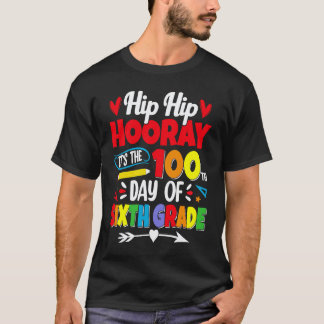 Camiseta 100 Días De Escuela Para Niños De Sexto Grado Ense