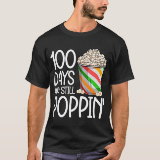 Camiseta 100 Días De Escuela Para Niños Popcorn