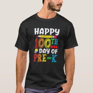 Camiseta 100 Días De Escuela para Niños y Maestros de Kinde