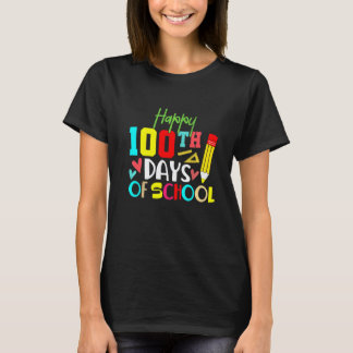 Camiseta 100 Días De Escuela para Niños y Maestros de Kinde