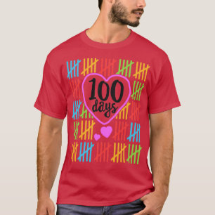 Camiseta 100 días de escuela para profesoras mujeres que cu