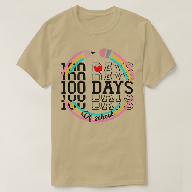 Camiseta 100 días de escuela para profesores Classic TShirt (Diseño del anverso)