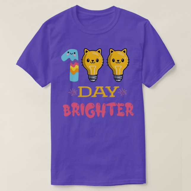 Camiseta 100 Días De Escuela Para Profesores Mis Pequeñas E (Diseño del anverso)