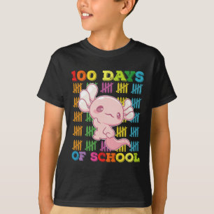 Camiseta 100 Días De Escuela Profesor De Axolotl