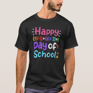 Camiseta 100 Días De Escuela Profesor De Matemáticas Estudi