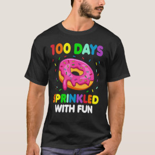 Camiseta 100 Días De Escuela Salpicados De Donut Divertido 