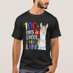Camiseta 100 Días De Escuela Sin Prob Llama Llama Maestra 1