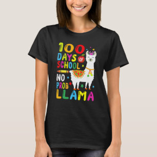 Camiseta 100 Días De Escuela Sin Prob Llama Llama Maestra 1