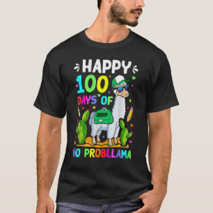 Camiseta 100 Días De Escuela Sin Prob Llama Llama Maestro 1