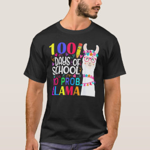 Camiseta 100 Días De Escuela Sin Prob Llama Llama Maestro Y
