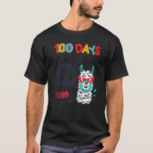 Camiseta 100 Días De Escuela Sin Prob Llama Maestro Estudia