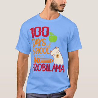 Camiseta 100 días de escuela sin problemas amantes giftsc