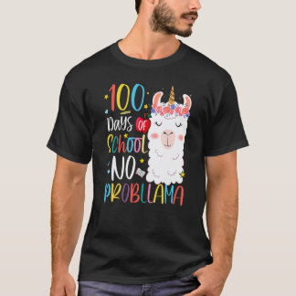 Camiseta 100 Días De Escuela Sin Problemas Feliz 100º Día T