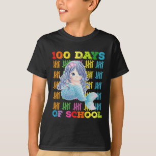 Camiseta 100 Días De Escuela Sirena Profesor Estudiante