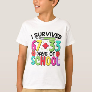 Camiseta 100 días de escuela Sobrevívi 6733
