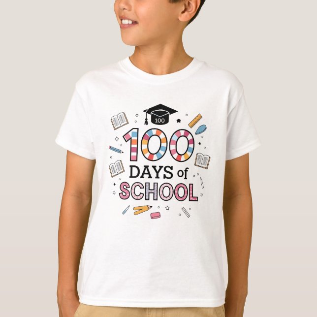 Camiseta 100 días de escuela T-Shirt (Anverso)