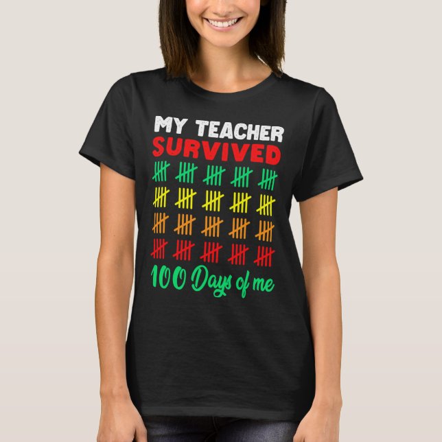 Camiseta 100 días de escuela Tee Kids 100th Day of School C (Anverso)