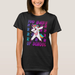 Camiseta 100 Días De Escuela Unicornio Profesor Educador Es