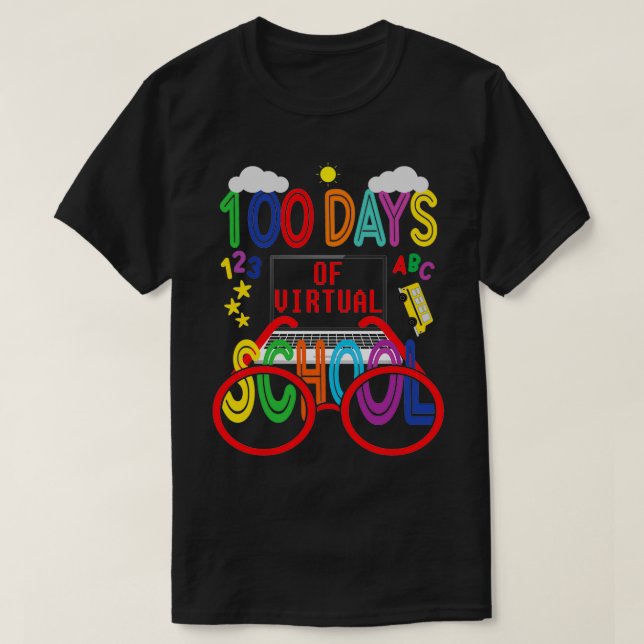 Camiseta 100 días de escuela virtual Classic TShirt (Diseño del anverso)