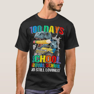 Camiseta 100 Días De Escuela Virtual Y Todavía Amable