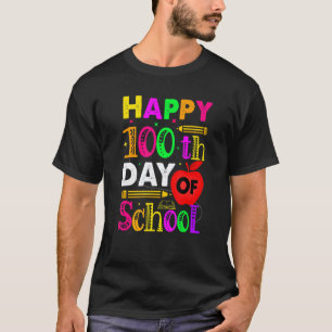 Camiseta 100 días de escuela y amando la vida de maestro ni