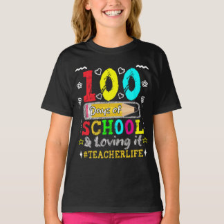 Camiseta 100 días de escuela y de amor