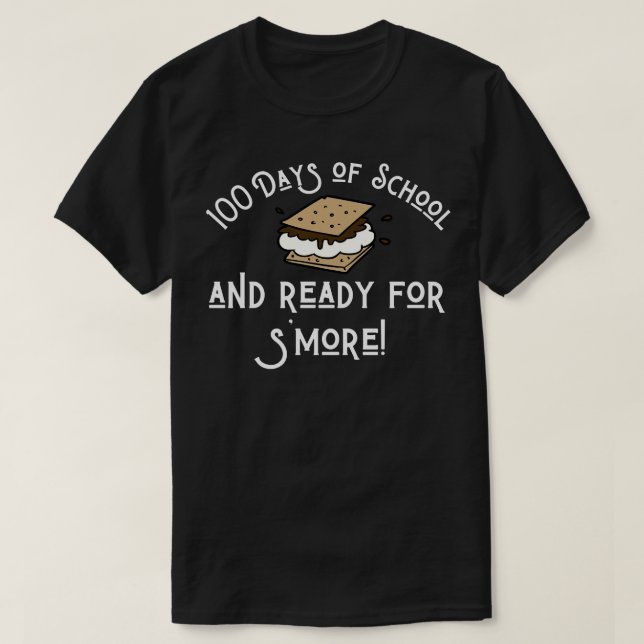 Camiseta 100 días de escuela y listos para más (Diseño del anverso)