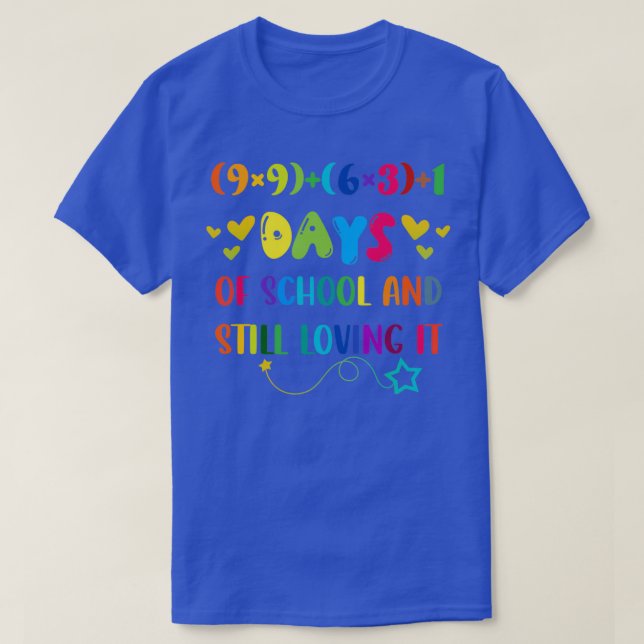 Camiseta 100 días de escuela y todavía amándola 1 (Diseño del anverso)