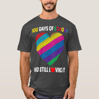 Camiseta 100 días de escuela y todavía amándola feliz prime
