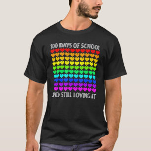 Camiseta 100 Días De Escuela Y Todavía Lo Ama Profesor Estu