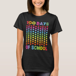 Camiseta 100 días de escuela y todavía lo amo 100 Arcoíris