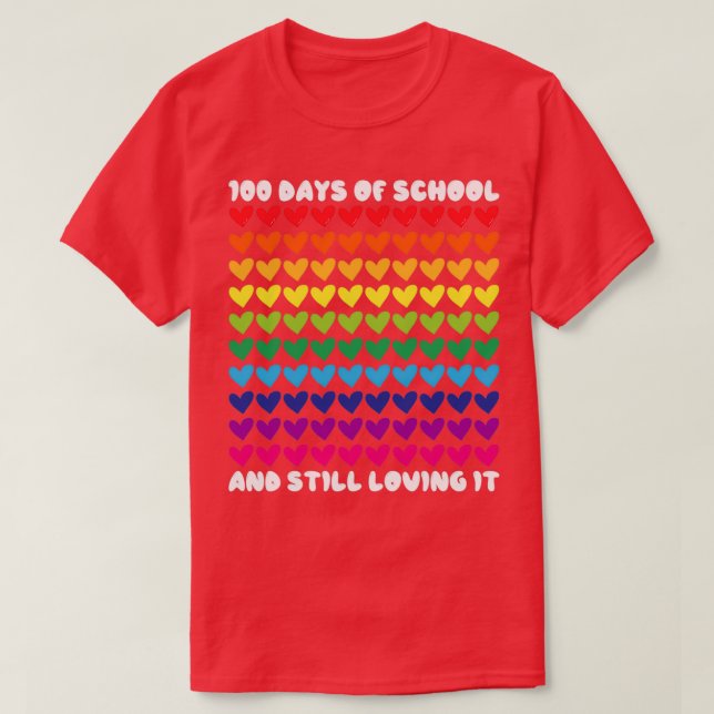 Camiseta 100 Días De Escuela Y Todavía Me Encanta 5 (Diseño del anverso)