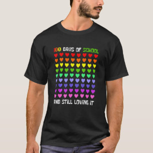 Camiseta 100 Días De Escuela Y Todavía Me Encanta Corazones