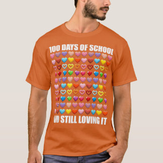 Camiseta 100 Días De Escuela Y Todavía Me Encanta El Corazó