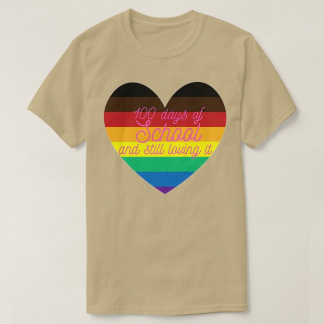 Camiseta 100 Días De Escuela Y Todavía Me Encanta Maestro (Diseño del anverso)