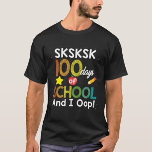 Camiseta 100 Días De Escuela Y Yo Dejo A Divertido Profesor