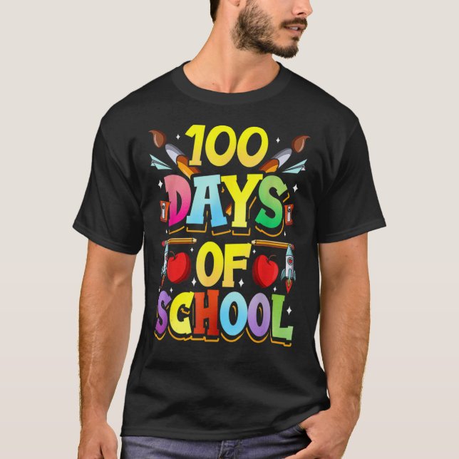Camiseta 100 Días De Escuelas Cute Team Dulces (Anverso)