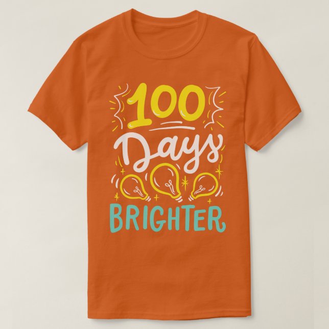 Camiseta 100 días de estudiante (Diseño del anverso)
