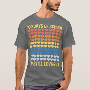 Camiseta 100 días de estudiante de docente escolar