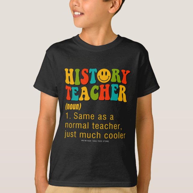 Camiseta 100 Días De Estudios Sociales De Profesores De His (Anverso)