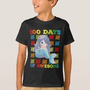 Camiseta 100 Días De Fantástica Sirena 100º Día De Escuela