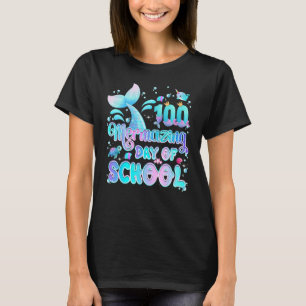 Camiseta 100 Días De Fusión Escolar Del Chica De La Sirena
