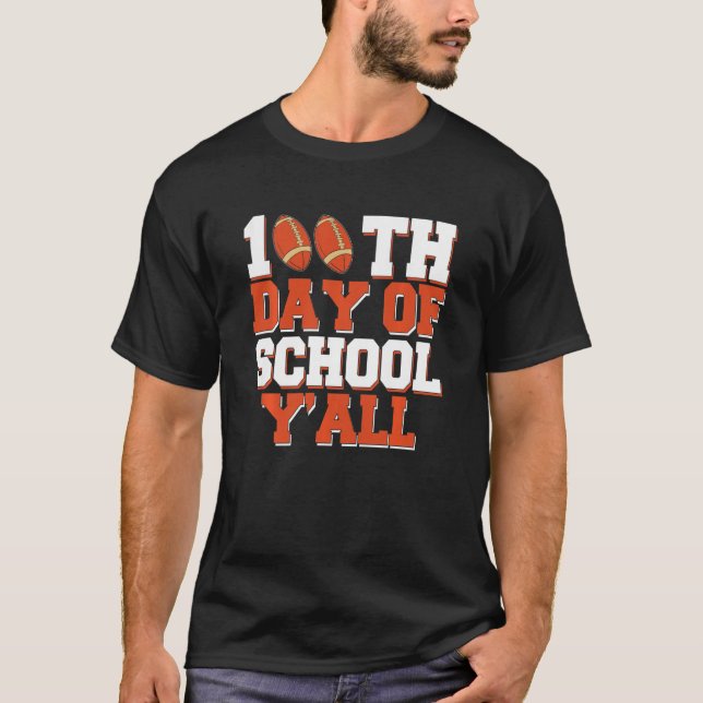 Camiseta 100 Días De Fútbol Para Niños Y Niñas (Anverso)