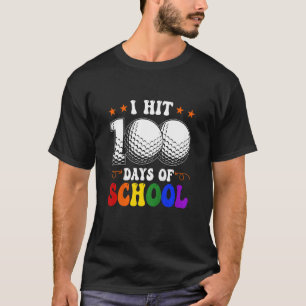 Camiseta 100 Días De Golf Escolar En Los Niños