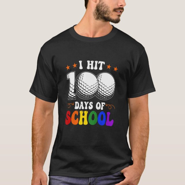 Camiseta 100 Días De Golf Escolar En Los Niños (Anverso)