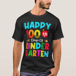 Camiseta 100 días de guardería 100 días de escuela