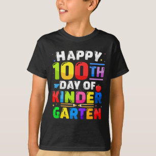 Camiseta 100 días de guardería para niños maestros