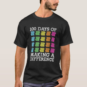 Camiseta 100 Días De Hacer La Diferencia , El Enseñanza Esc