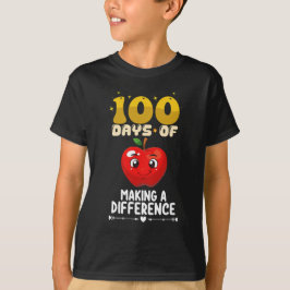 Camiseta 100 Días De Hacer Una Diferencia Apple