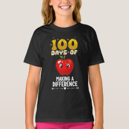 Camiseta 100 Días De Hacer Una Diferencia Apple